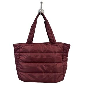 Splits59 Maroon Burgundy Gym Tote Quilted Travel Bag